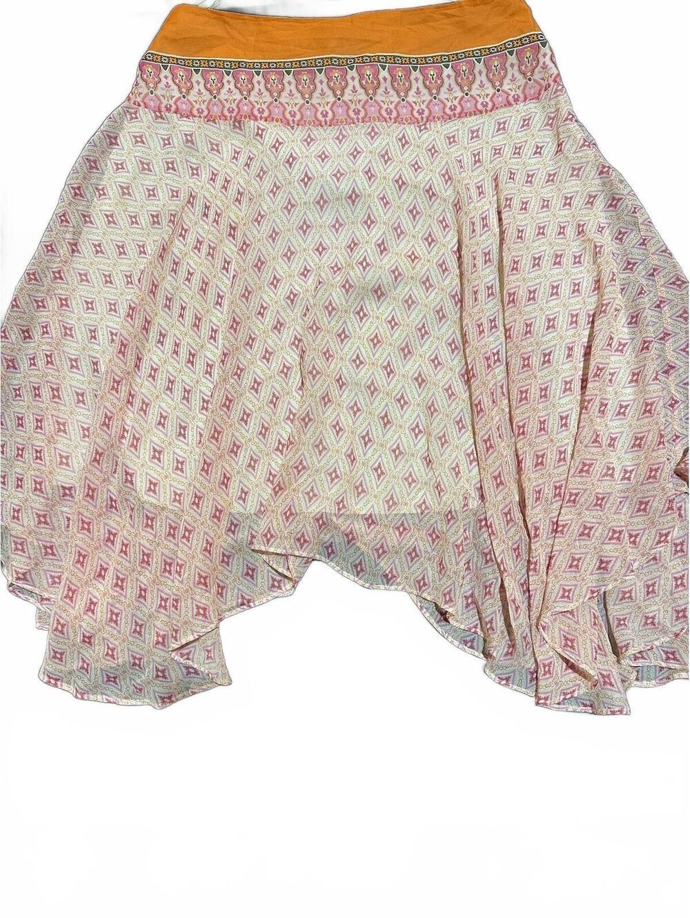 Banana Republic Silk Handkerchief Hem Skirt 6